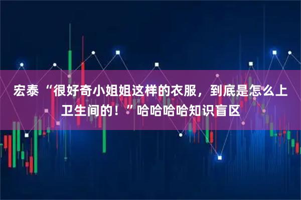 宏泰 “很好奇小姐姐这样的衣服，到底是怎么上卫生间的！”哈哈哈哈知识盲区