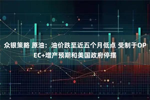 众银策略 原油：油价跌至近五个月低点 受制于OPEC+增产预期和美国政府停摆